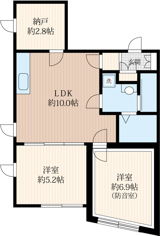 「防音マンション」ラシクラス中板橋の間取り