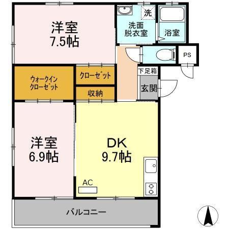 ヴィンテージ八王寺の間取り