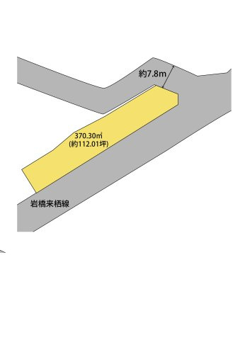 和歌山市岩橋・土地・124801の区画図