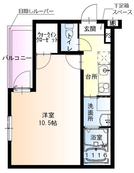 フジパレス高井田西Ⅲ番館の間取り