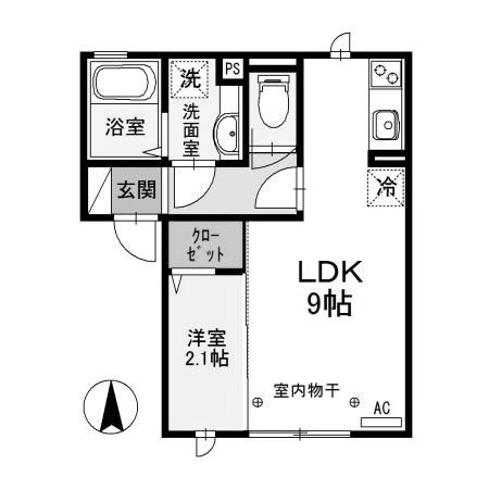 【間取り】 | ラ・ステラ太田町