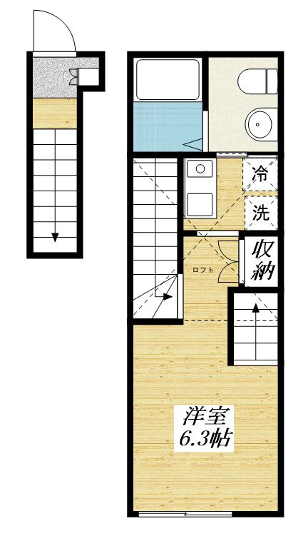コンフォート八王子の間取り