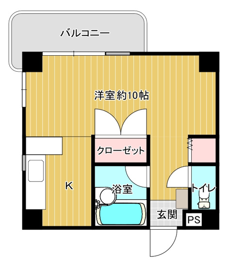 【間取り】 | アローハイム大学病院前