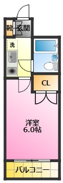 西山マンションの間取り|インターネット無料でご利用いただけます♪