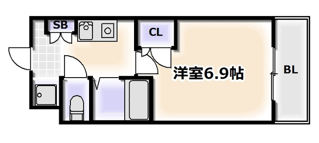 【間取り】 | ドミール桜川Ⅱ