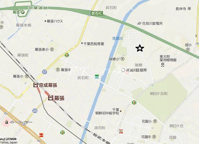 ハイブリッジBの地図
