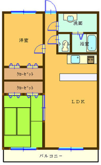 【間取り】 | けやきハイツ