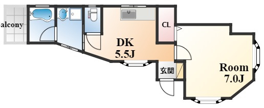橋本ハイツの間取り