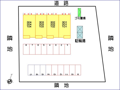 【駐車場】 | 木村ロイヤルマンションⅦ | 駐車場