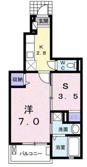 木村ロイヤルマンションⅦの間取り|間取図