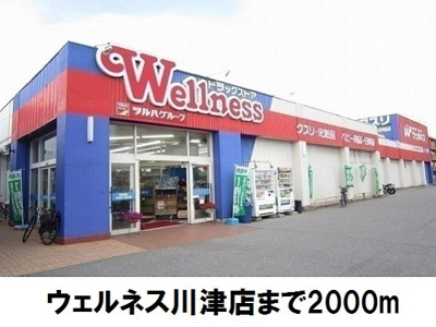 【周辺】 | サニー　ガーデン　Ⅱ | ウェルネス川津店まで2000m