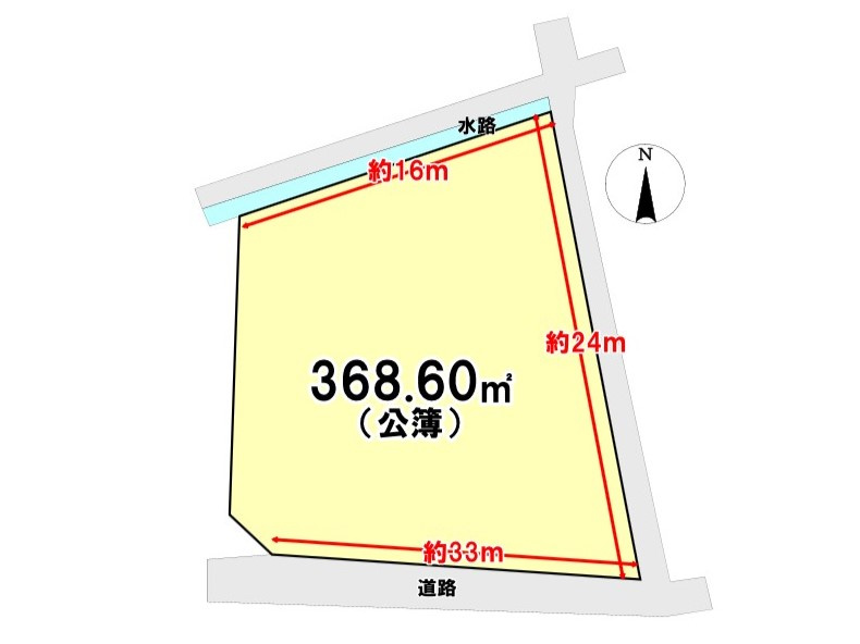 鹿島市大字納富分土地の土地図|368.60㎡の土地です！