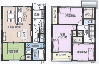 【間取り】 | 今米1丁目　新築戸建4号地
