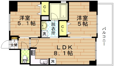 エステムプラザ京都聚楽第　粋邸の間取り