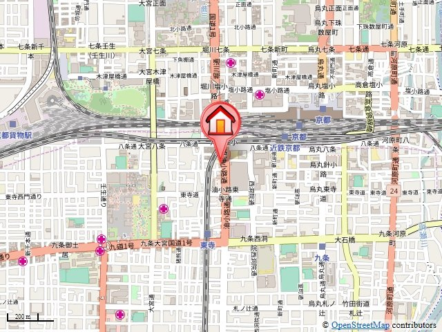 エステムプラザ京都聚楽第　粋邸の地図