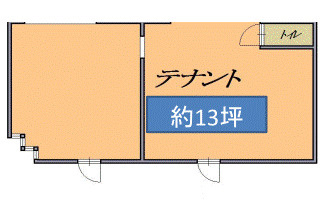 堺市堺区中三国ケ丘町　貸店舗　物件番号：241622の間取り