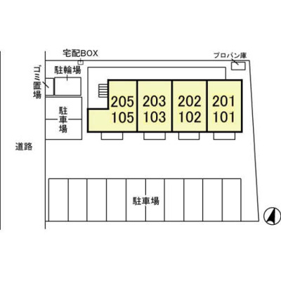 【区画図】 | ガーデンヒルズA