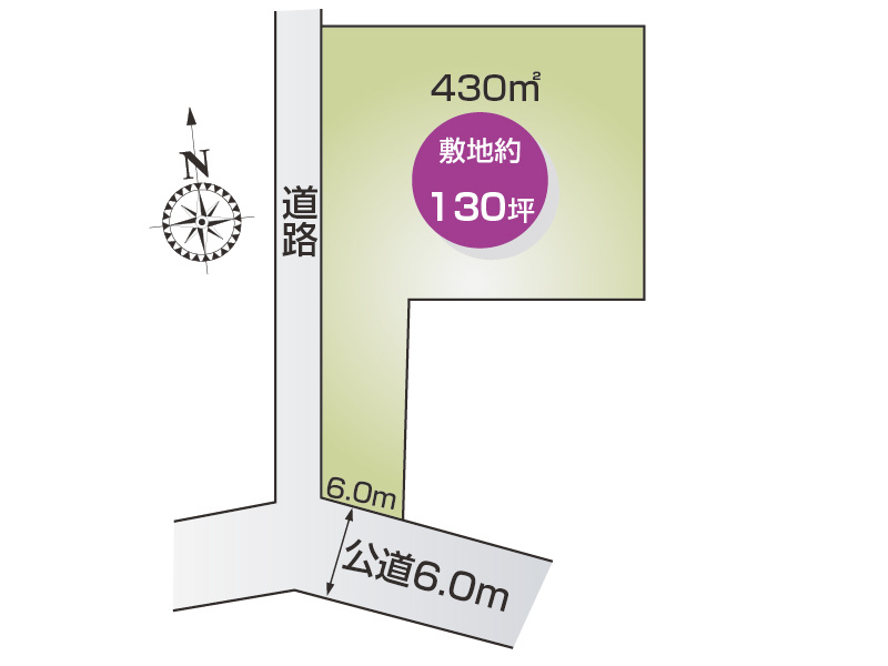 足利市大前町　区画図