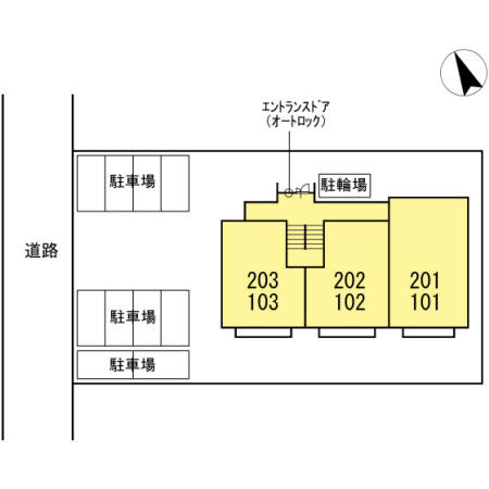ヴィズダム　　刈谷市近郊の賃貸はクラスホームの区画図