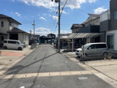 【前面道路含む現地写真】 | 宇治市伊勢田町遊田　中古戸建