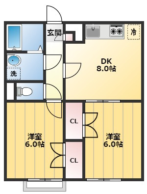 プレジールIの間取り