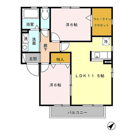 アンシプレの間取り