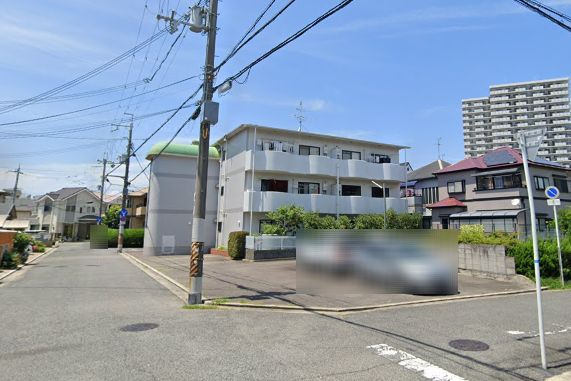 堺市北区百舌鳥梅北町４丁の売地の前面道路含む現地写真|前面道路　どちらも約5.9mあります