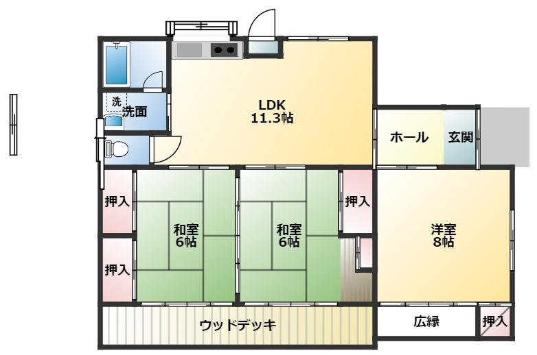 カーサカリーナの間取り