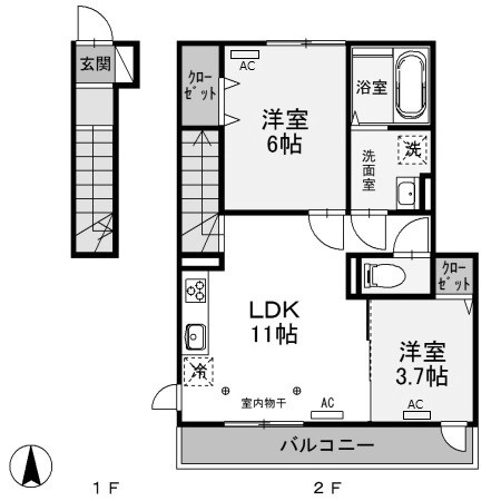 【間取り】 | レディアンスD