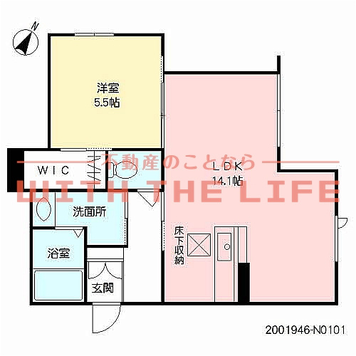ヴィルヌーブ諏訪野N棟【キャッシュバック対象物件】の間取り