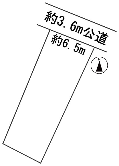 ６０４６２　岐阜市則武東土地の区画図