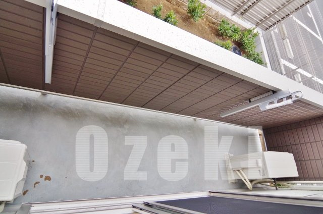 クレールKのバルコニー|※写真は1階のもの