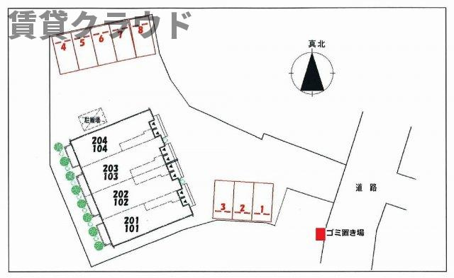 ラフレシールメゾンの区画図