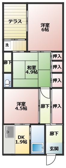 【間取り】 | 大石町戸建