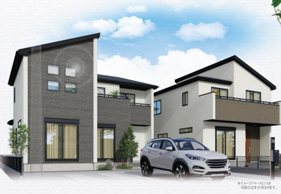 【外観パース】 | GRAFARE市原市君塚　全3棟