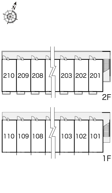 レオパレス原新の区画図