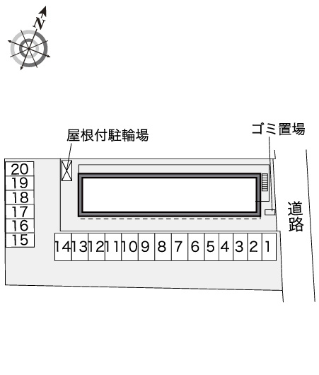 レオパレス原新の区画図