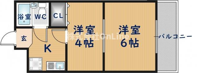 【間取り】 | ハピネス八戸ノ里