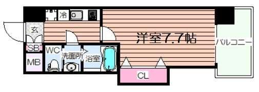 【間取り】 | Luxe新大阪Ⅱ