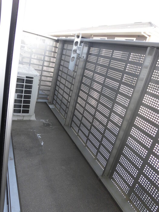 上益城郡御船町大字小坂のアパートのバルコニー