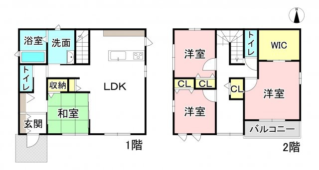 各務原市蘇原東島町2丁目の間取り
