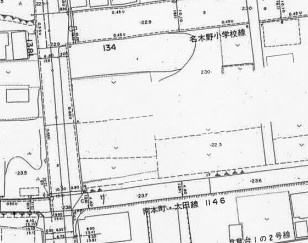 見附市月見台１丁目の売地の地図|道路図面
