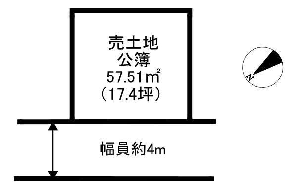 小伊津ヶ丘　売土地の土地図