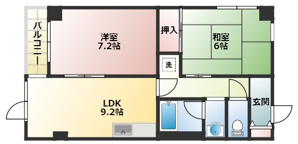 【間取り】 | 【CP対象】ニューグリーンリーブス | 間取りです