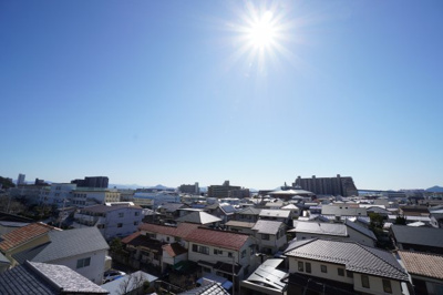 【展望】 | 楽々園豊栄ハイツ（リノベ済） | 現地（2023年2月27日10：00頃）撮影