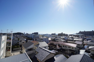 【展望】 | 楽々園豊栄ハイツ（リノベ済） | 現地（2023年2月27日10：00頃）撮影