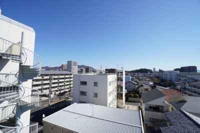 【展望】 | 楽々園豊栄ハイツ（リノベ済） | 現地（2023年2月27日10：00頃）撮影