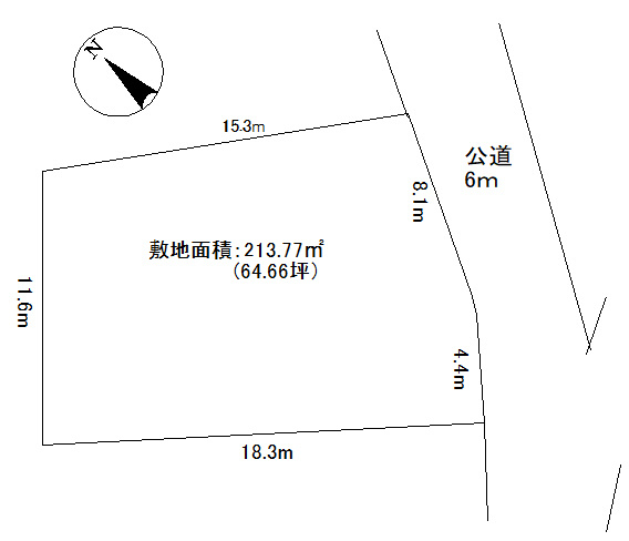 吉川市　須賀　売地の土地図|土地図です：吉川新築ナビで検索♪