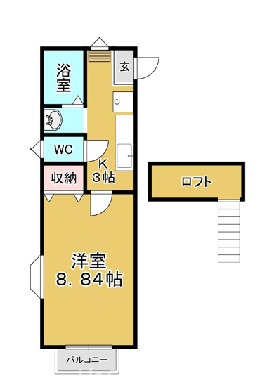【間取り】 | クレセール南吉成弐番館