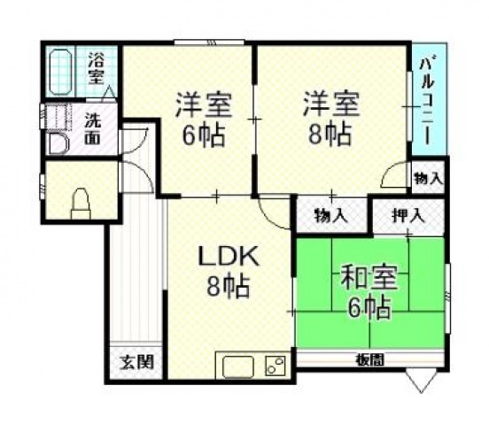 【間取り】 | ハイツ四季